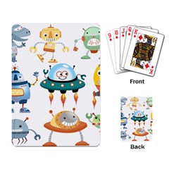 Vector-set-funny-robots-cartoon Playing Cards Single Design (Rectangle)