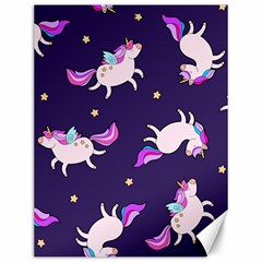 Fantasy-fat-unicorn-horse-pattern-fabric-design Canvas 12  X 16  by Jancukart