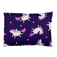 Fantasy-fat-unicorn-horse-pattern-fabric-design Pillow Case