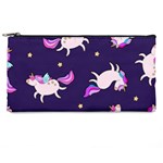 Fantasy-fat-unicorn-horse-pattern-fabric-design Pencil Case Front