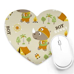 Seamless-pattern-vector-with-funny-boy-scout-scout-day-background Heart Mousepads