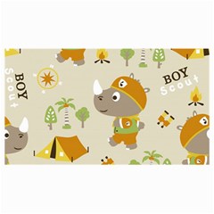 Seamless-pattern-vector-with-funny-boy-scout-scout-day-background Cosmetic Bag (small)