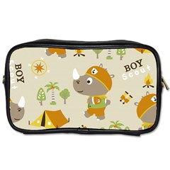 Seamless-pattern-vector-with-funny-boy-scout-scout-day-background Toiletries Bag (one Side)