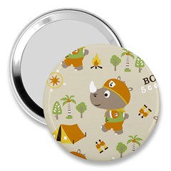 Seamless-pattern-vector-with-funny-boy-scout-scout-day-background 3  Handbag Mirrors