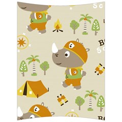 Seamless-pattern-vector-with-funny-boy-scout-scout-day-background Back Support Cushion