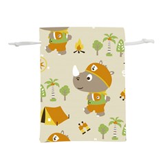 Seamless-pattern-vector-with-funny-boy-scout-scout-day-background Lightweight Drawstring Pouch (s)