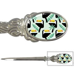 Seamless-tropical-pattern-with-birds Letter Opener