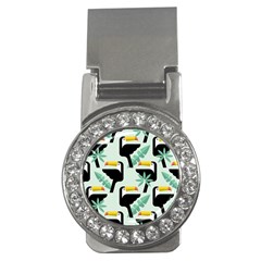 Seamless-tropical-pattern-with-birds Money Clips (cz) 