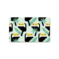 Seamless-tropical-pattern-with-birds Magnet (name Card) by Jancukart