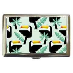 Seamless-tropical-pattern-with-birds Cigarette Money Case