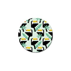 Seamless-tropical-pattern-with-birds Golf Ball Marker