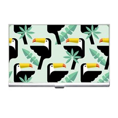 Seamless-tropical-pattern-with-birds Business Card Holder