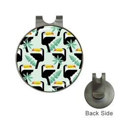 Seamless-tropical-pattern-with-birds Hat Clips With Golf Markers