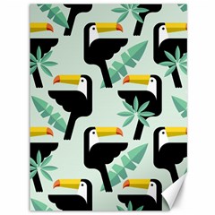 Seamless-tropical-pattern-with-birds Canvas 36  X 48  by Jancukart