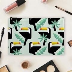 Seamless-tropical-pattern-with-birds Cosmetic Bag (large)