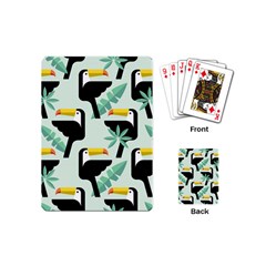 Seamless-tropical-pattern-with-birds Playing Cards Single Design (mini) by Jancukart