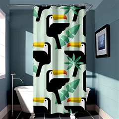 Seamless-tropical-pattern-with-birds Shower Curtain 36  X 72  (stall) 