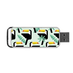 Seamless-tropical-pattern-with-birds Portable Usb Flash (one Side)