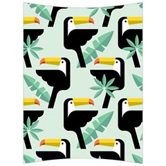 Seamless-tropical-pattern-with-birds Back Support Cushion by Jancukart