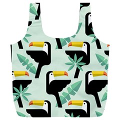 Seamless-tropical-pattern-with-birds Full Print Recycle Bag (xxl)