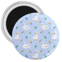 Duck-flower-seamless-pattern-background 3  Magnets