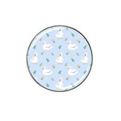 Duck-flower-seamless-pattern-background Hat Clip Ball Marker