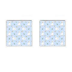 Duck-flower-seamless-pattern-background Cufflinks (square)