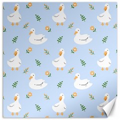 Duck-flower-seamless-pattern-background Canvas 12  X 12 