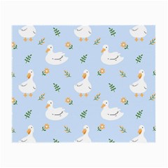 Duck-flower-seamless-pattern-background Small Glasses Cloth (2 Sides)