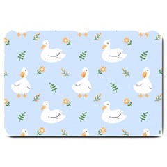 Duck-flower-seamless-pattern-background Large Doormat 