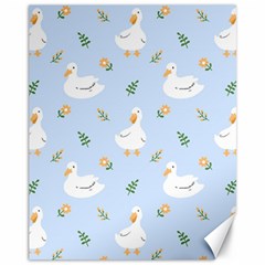 Duck-flower-seamless-pattern-background Canvas 11  X 14 