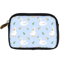 Duck-flower-seamless-pattern-background Digital Camera Leather Case