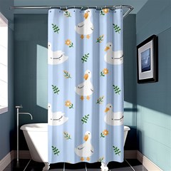 Duck-flower-seamless-pattern-background Shower Curtain 36  X 72  (stall)  by Jancukart