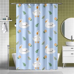 Duck-flower-seamless-pattern-background Shower Curtain 48  X 72  (small) 