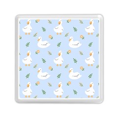 Duck-flower-seamless-pattern-background Memory Card Reader (square) by Jancukart