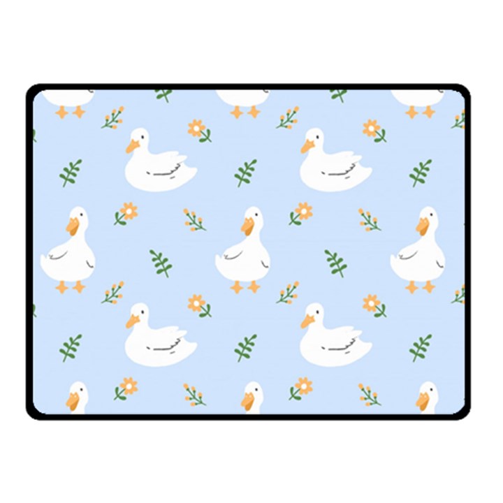 Duck-flower-seamless-pattern-background Double Sided Fleece Blanket (Small) 