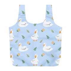 Duck-flower-seamless-pattern-background Full Print Recycle Bag (l)