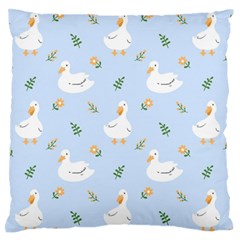 Duck-flower-seamless-pattern-background Large Flano Cushion Case (one Side)