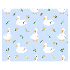 Duck-flower-seamless-pattern-background Double Sided Flano Blanket (medium) 