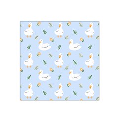 Duck-flower-seamless-pattern-background Satin Bandana Scarf 22  X 22 