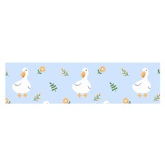 Duck-flower-seamless-pattern-background Oblong Satin Scarf (16  X 60 )