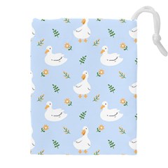 Duck-flower-seamless-pattern-background Drawstring Pouch (4xl)