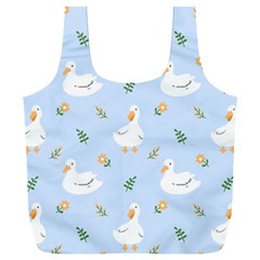 Duck-flower-seamless-pattern-background Full Print Recycle Bag (xxl)