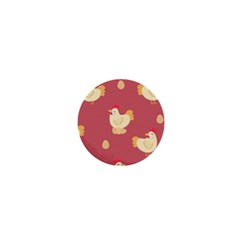 Cute-chicken-eggs-seamless-pattern 1  Mini Buttons by Jancukart