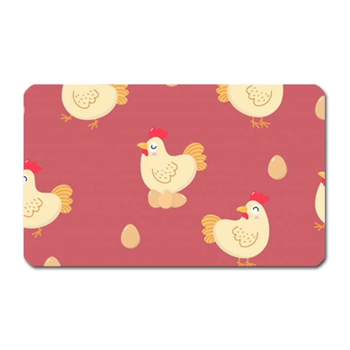 Cute-chicken-eggs-seamless-pattern Magnet (Rectangular)