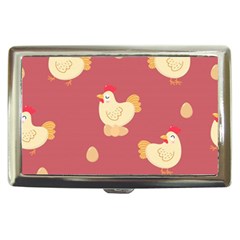 Cute-chicken-eggs-seamless-pattern Cigarette Money Case