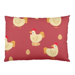 Cute-chicken-eggs-seamless-pattern Pillow Case