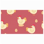 Cute-chicken-eggs-seamless-pattern Cosmetic Bag (Small) Front