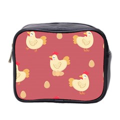 Cute-chicken-eggs-seamless-pattern Mini Toiletries Bag (two Sides)