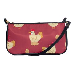 Cute-chicken-eggs-seamless-pattern Shoulder Clutch Bag